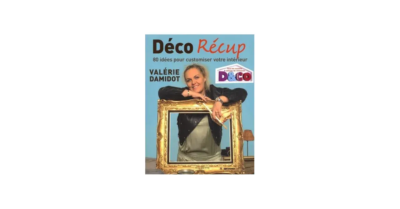 Valérie Damidot, icône de la déco, présente son livre "Déco Récup" avec 80 idées pour personnaliser votre intérieur.