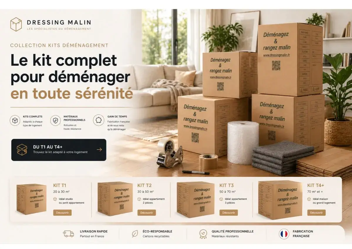 Kits de d&eacute;m&eacute;nagement complets pour un transfert de bureau serein. Des cartons robustes et adapt&eacute;s &agrave; chaque besoin.
